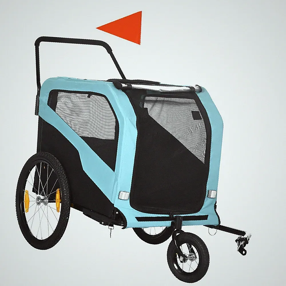 2-in-1 Hundeanhänger, Fahrradanhänger Für Hunde, Hundewagen Mit