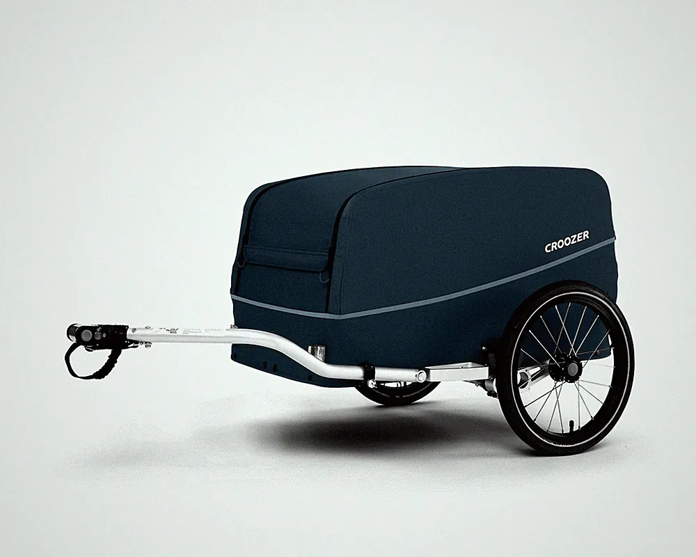 Croozer Cargo Tuure Lastenanhänger Transportanhänger Anhänger Blueberry Blue...