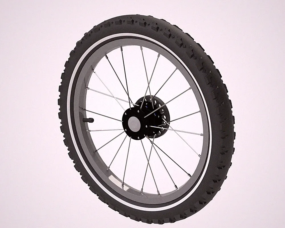 Croozer Dog Laufrad Seitenrad für Enna links 16"