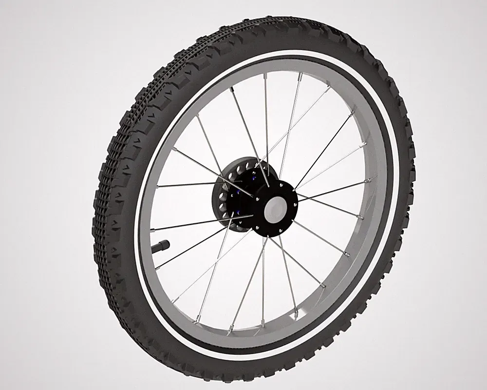 Croozer Dog Laufrad Seitenrad für Enna rechts 16"