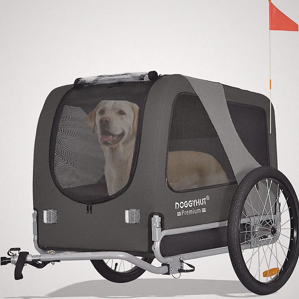 DOGGYHUT® Premium Large Hundeanhänger Fahrradanhänger 80102 05 - 2. Wahl 449