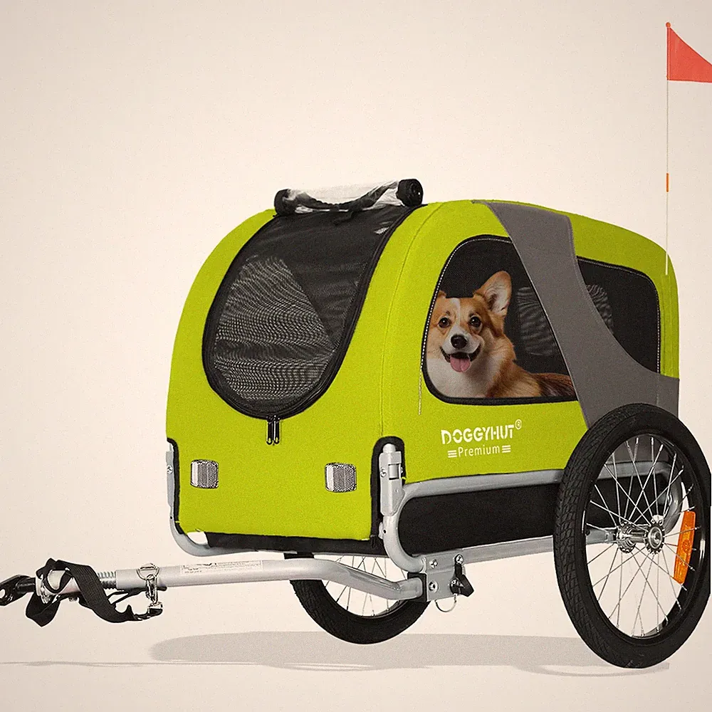 Doggyhut Premium Medium Hunde Fahrradanhänger 80101-02 - 2. Wahl 484