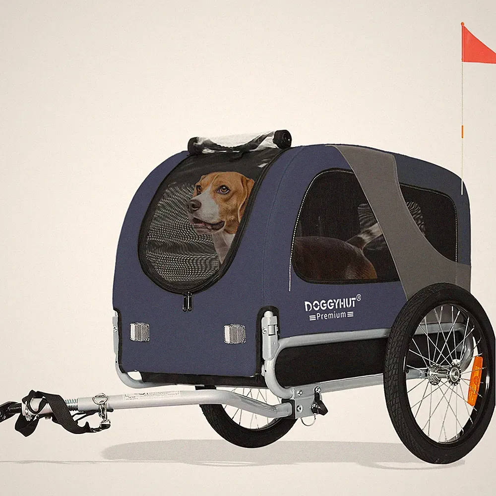 Doggyhut Premium Medium Hunde Fahrradanhänger 80101-03 - 2. Wahl 453