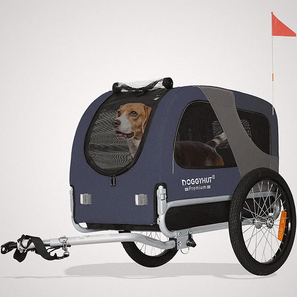 Doggyhut Premium Medium Hunde Fahrradanhänger 80101-03 - 2. Wahl 454