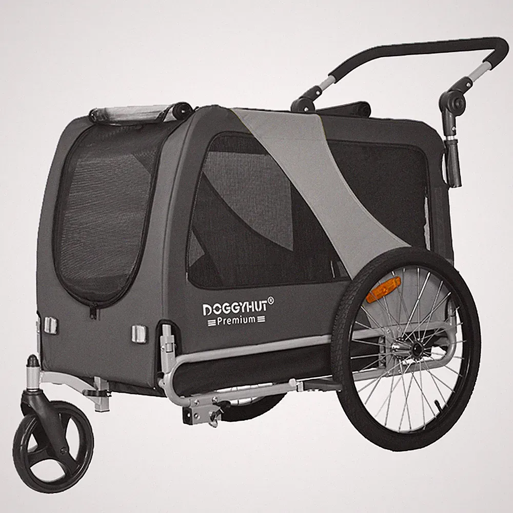 DOGGYHUT® Premium XL 2 in 1 Hunde Fahrradanhänger 80106-05 - 2. Wahl 511