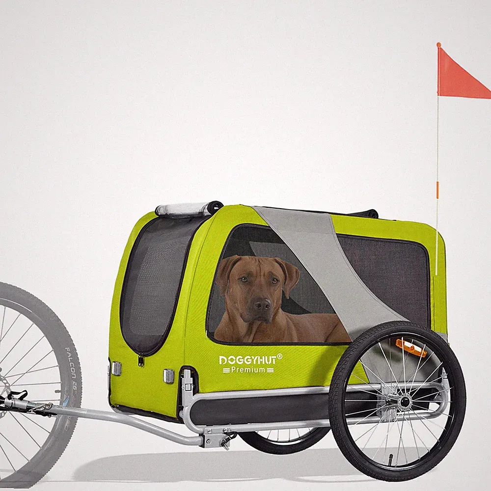 DOGGYHUT® Premium XL Hunde Fahrradanhänger Hundeanhänger 80103-02 - 2. Wahl 488