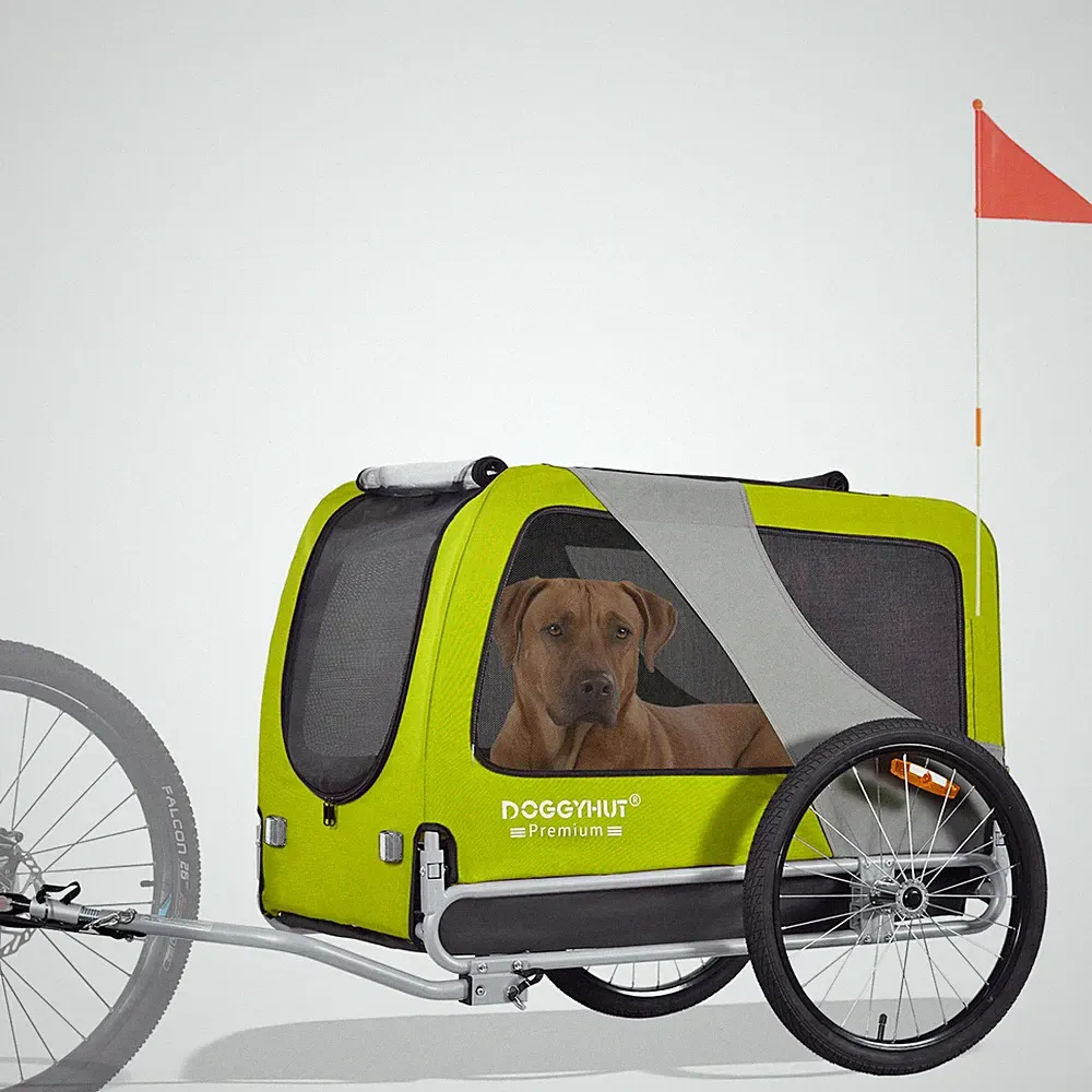 DOGGYHUT® Premium XL Hunde Fahrradanhänger Hundeanhänger 80103-02 - 2. Wahl 531