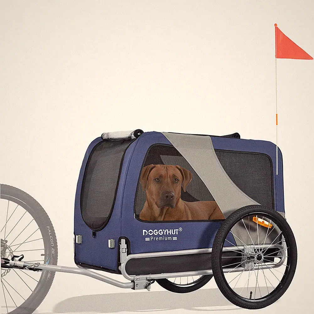 DOGGYHUT® Premium XL Hunde Fahrradanhänger Hundeanhänger 80103-03 - 2. Wahl 476