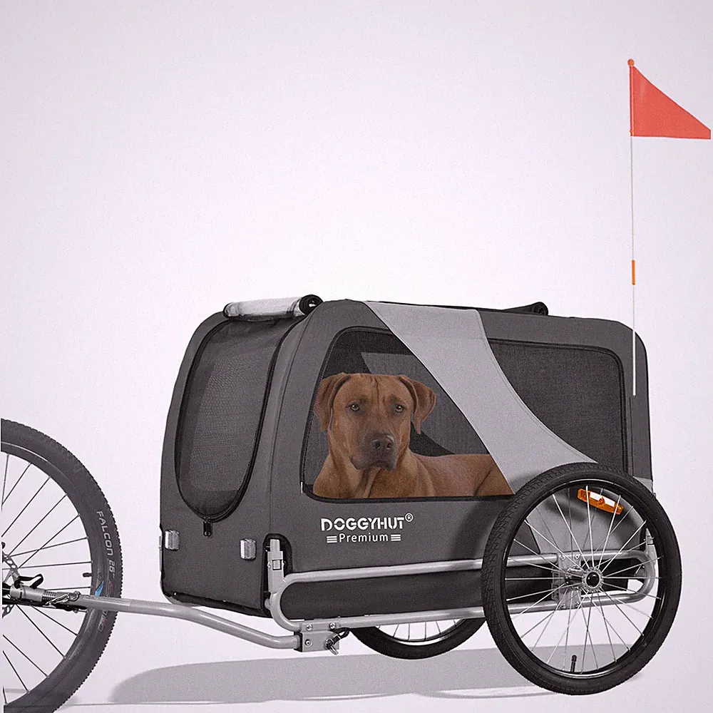 DOGGYHUT® Premium XL Hunde Fahrradanhänger Hundeanhänger 80103-05 - 2. Wahl 437