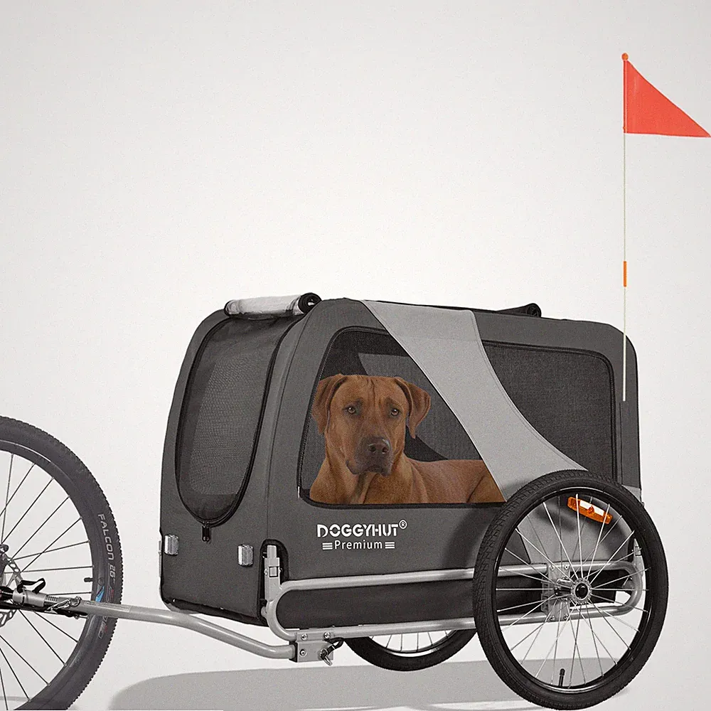 DOGGYHUT® Premium XL Hunde Fahrradanhänger Hundeanhänger 80103-05 - 2. Wahl 439