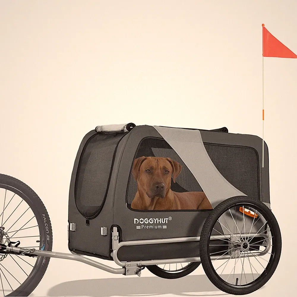 DOGGYHUT® Premium XL Hunde Fahrradanhänger Hundeanhänger 80103-05 - 2. Wahl 457