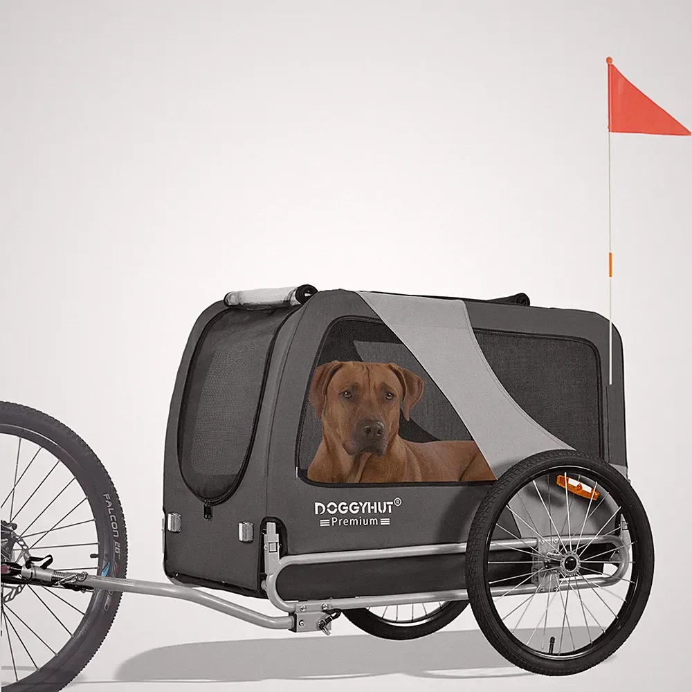 DOGGYHUT® Premium XL Hunde Fahrradanhänger Hundeanhänger 80103-05 - 2. Wahl 481