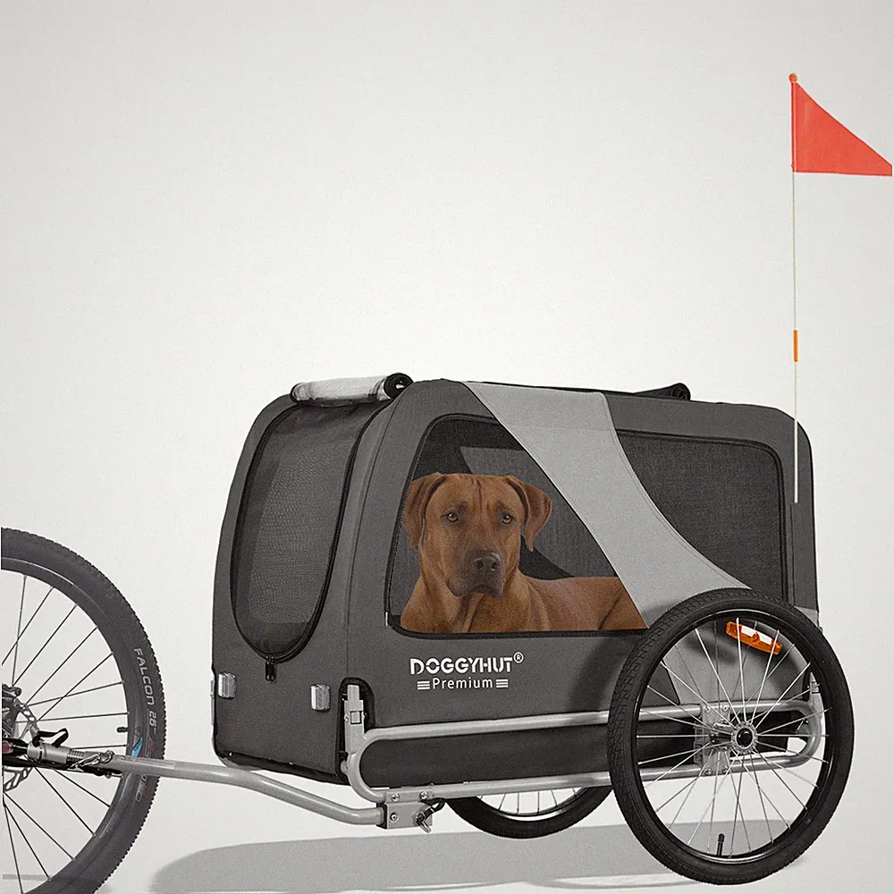 DOGGYHUT® Premium XL Hunde Fahrradanhänger Hundeanhänger 80103-05 - 2. Wahl 529