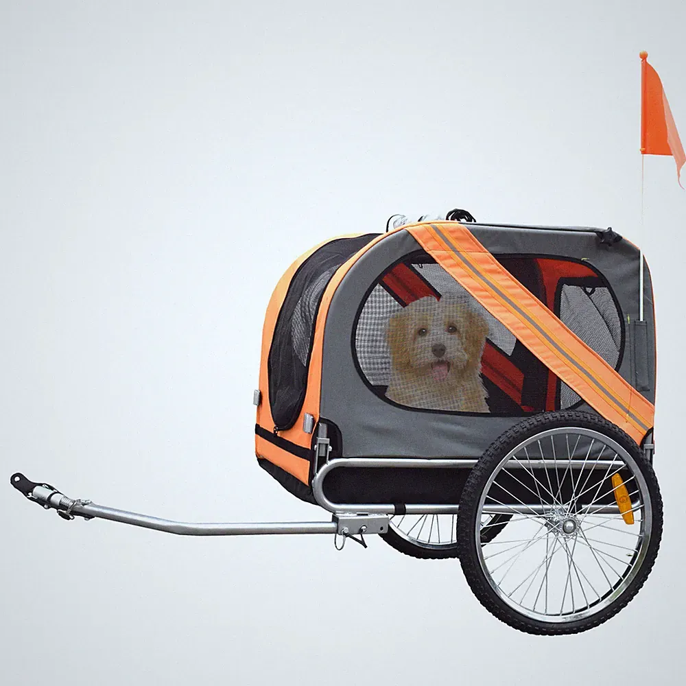 Duvo+ Hundeanhänger Pet-Trailer 2 bis 40kg, faltbar, 126x71x88,5 cm