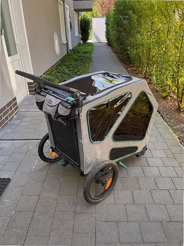 Fahrradanhänger für große Hunde Marke Trixie