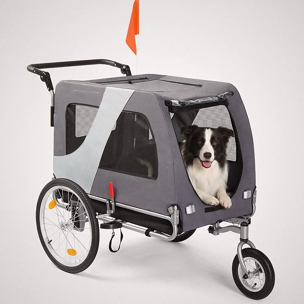 Fahrradanhänger Hunde Haustier Anhänger Transport Hundeanhänger Hundetransporter
