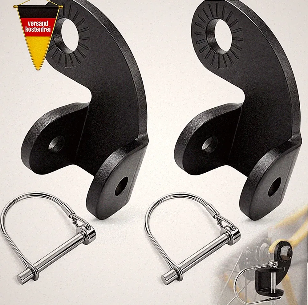 Fahrradanhänger Kupplung 2er Set für Hunde Kinderwagen Universal Adapter