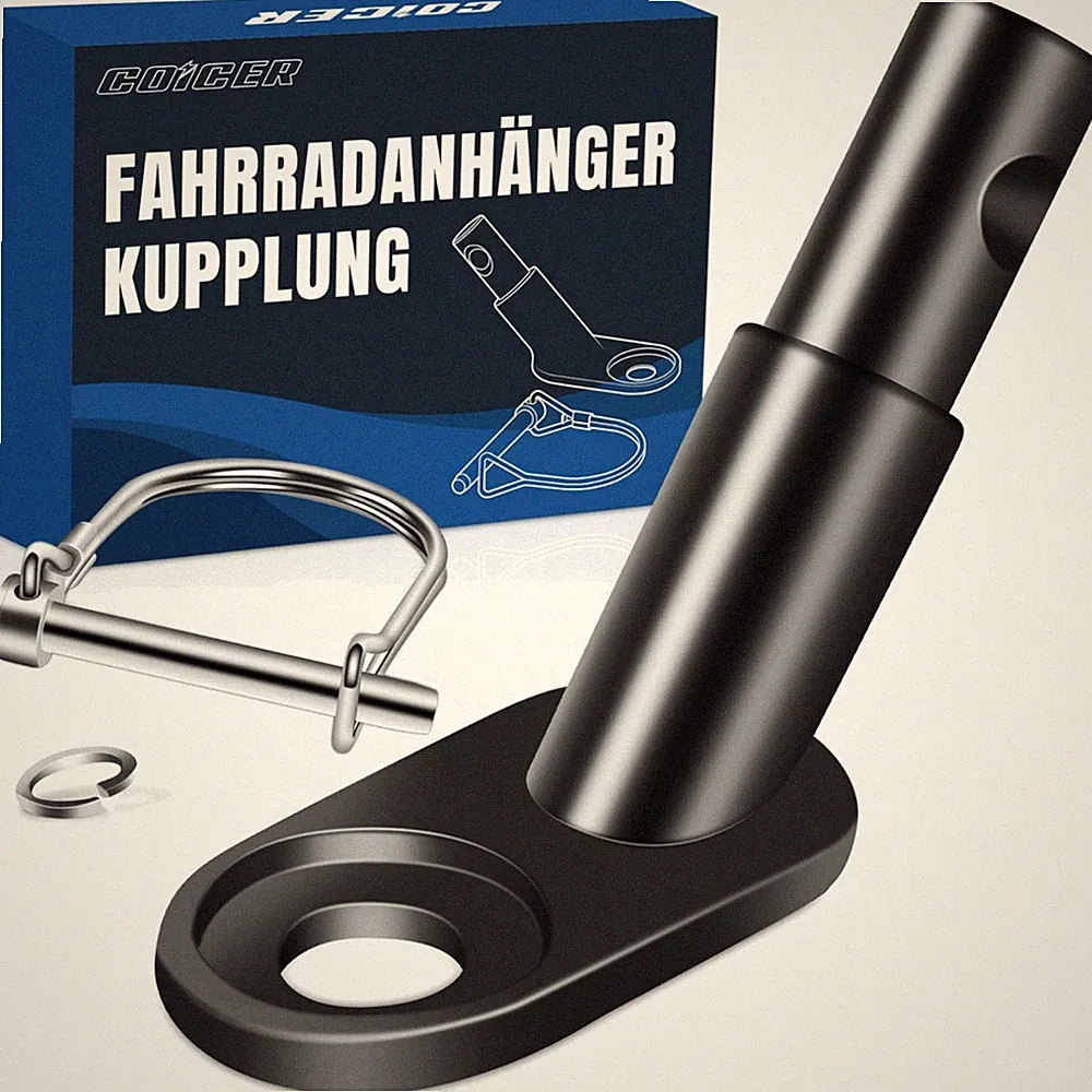 Fahrradanhänger Kupplung, Anhängerkupplung, Adapter, Hundeanhänger, Kinderanh...
