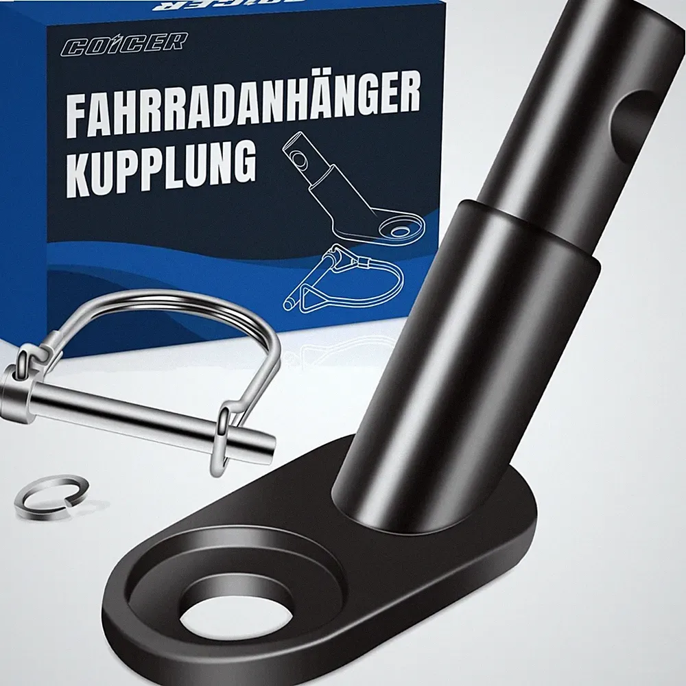 Fahrradanhänger Kupplung, Anhängerkupplung, Hundeanhänger, Fahrrad Adapter, S...