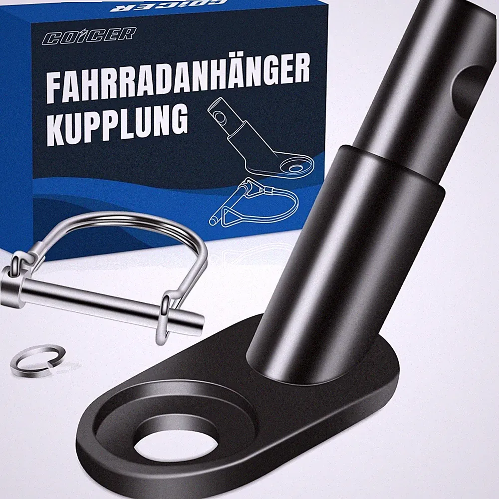 Fahrradanhänger Kupplung Anhängerkupplung Hundeanhänger Kinderanhänger Adapter