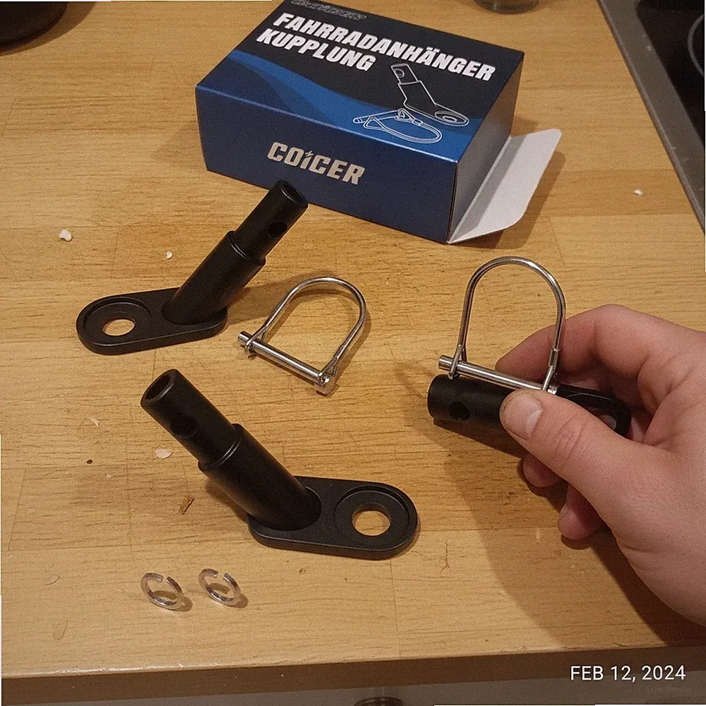 Fahrradanhänger Kupplung Fahrrad Anhängerkupplung Adapter Hundeanhänger Kinder