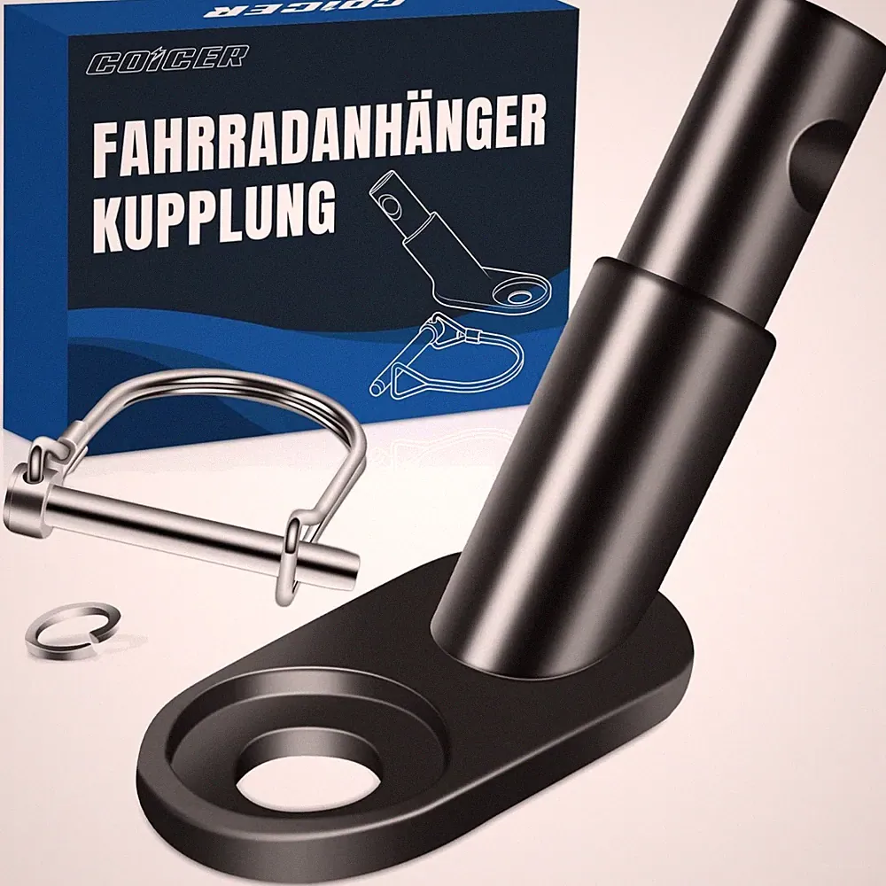 Fahrradanhänger Kupplung Hundeanhänger Fahrrad Kinderanhänger Adapter Sicherung