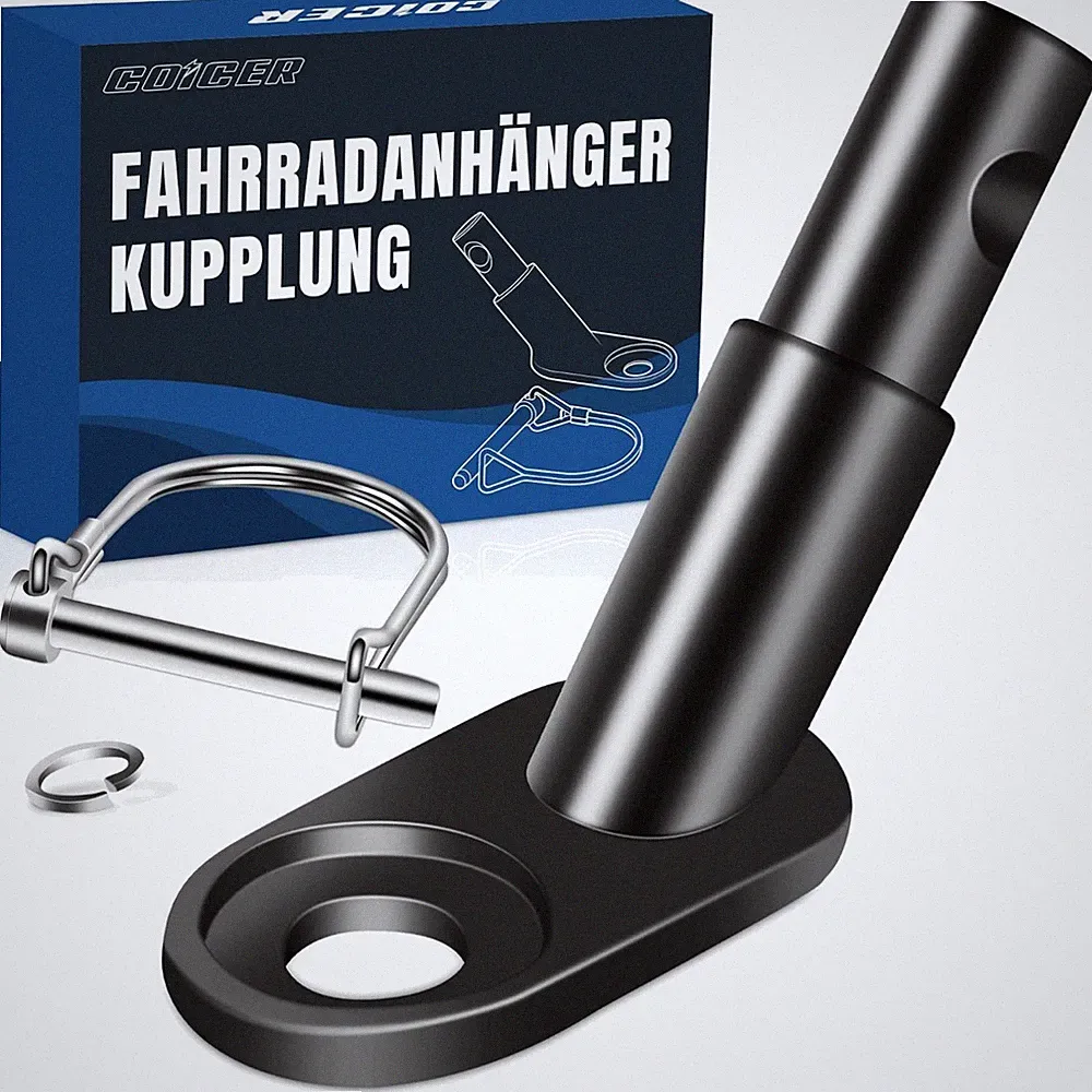 Fahrradanhänger Kupplung, Hundeanhänger Fahrrad, Kupplung, Adapter, Sicherung...