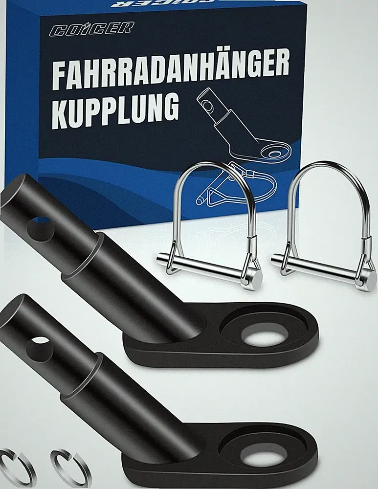 Fahrradanhänger Kupplung Legierter Stahl Hundeanhänger Adapter Sicherungsstift