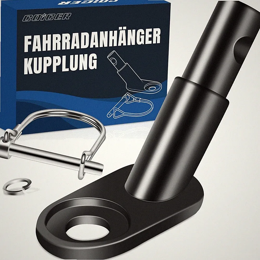 Fahrradanhängerkupplung Anhängerkupplung Hundeanhänger für Fahrrad mit Sicher...