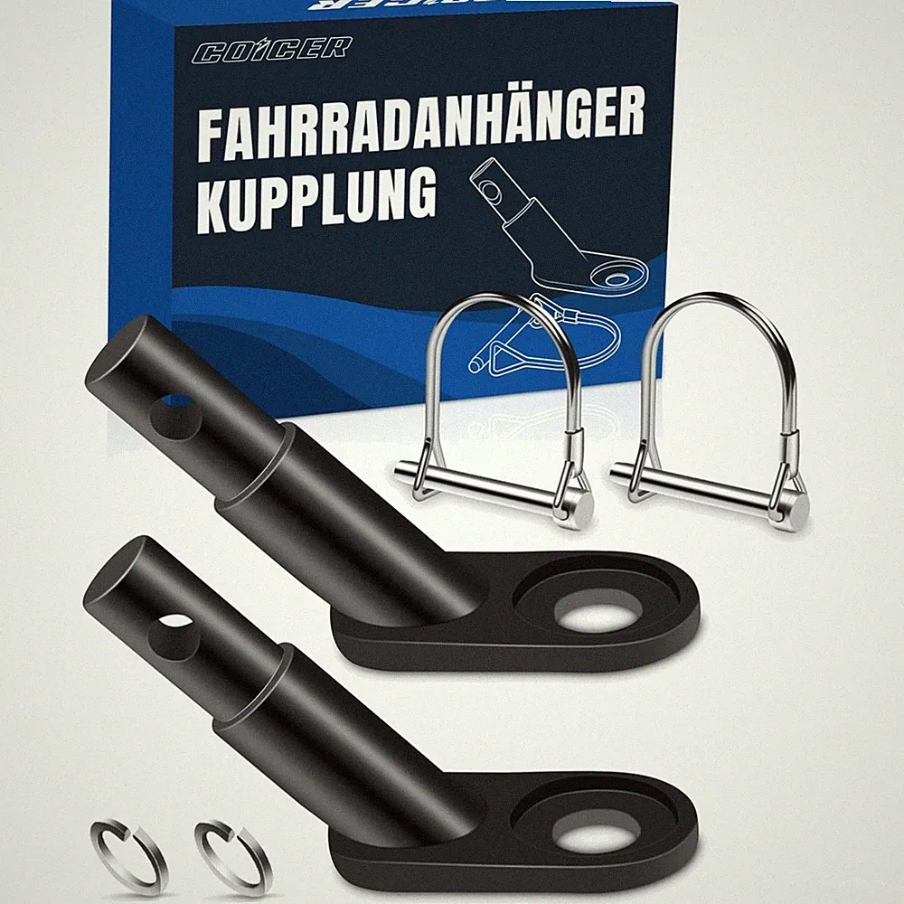 Fahrradkupplung Fahrrad Anhängerkupplung Hunde Anhänger Kinderanhänger Adapter
