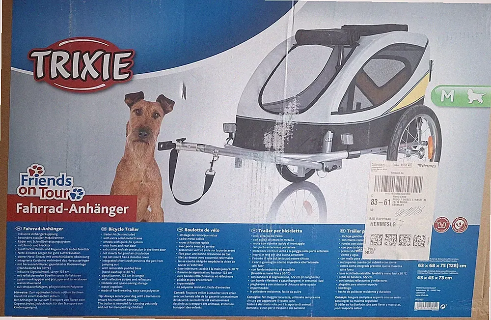 hunde fahrrad anhänger trixie gebraucht