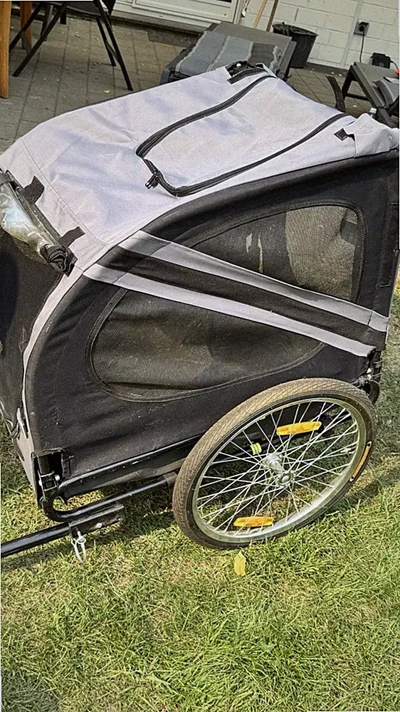 Hundeanhänger Fahrradanhänger für Hunde, Faltbar Klappbar