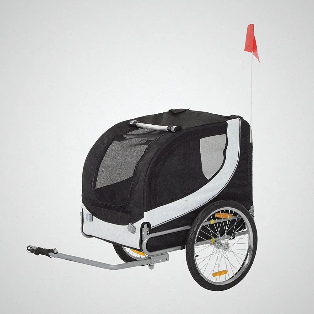 Hundefahrradanhänger bis 20kg Hundeanhänger Kupplung für 22"-28" Fahrräder