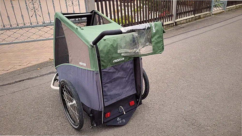 Hundehänger Croozer DogXXL inklusive Croozer Bugset, Parkstütze, Welpenschutz