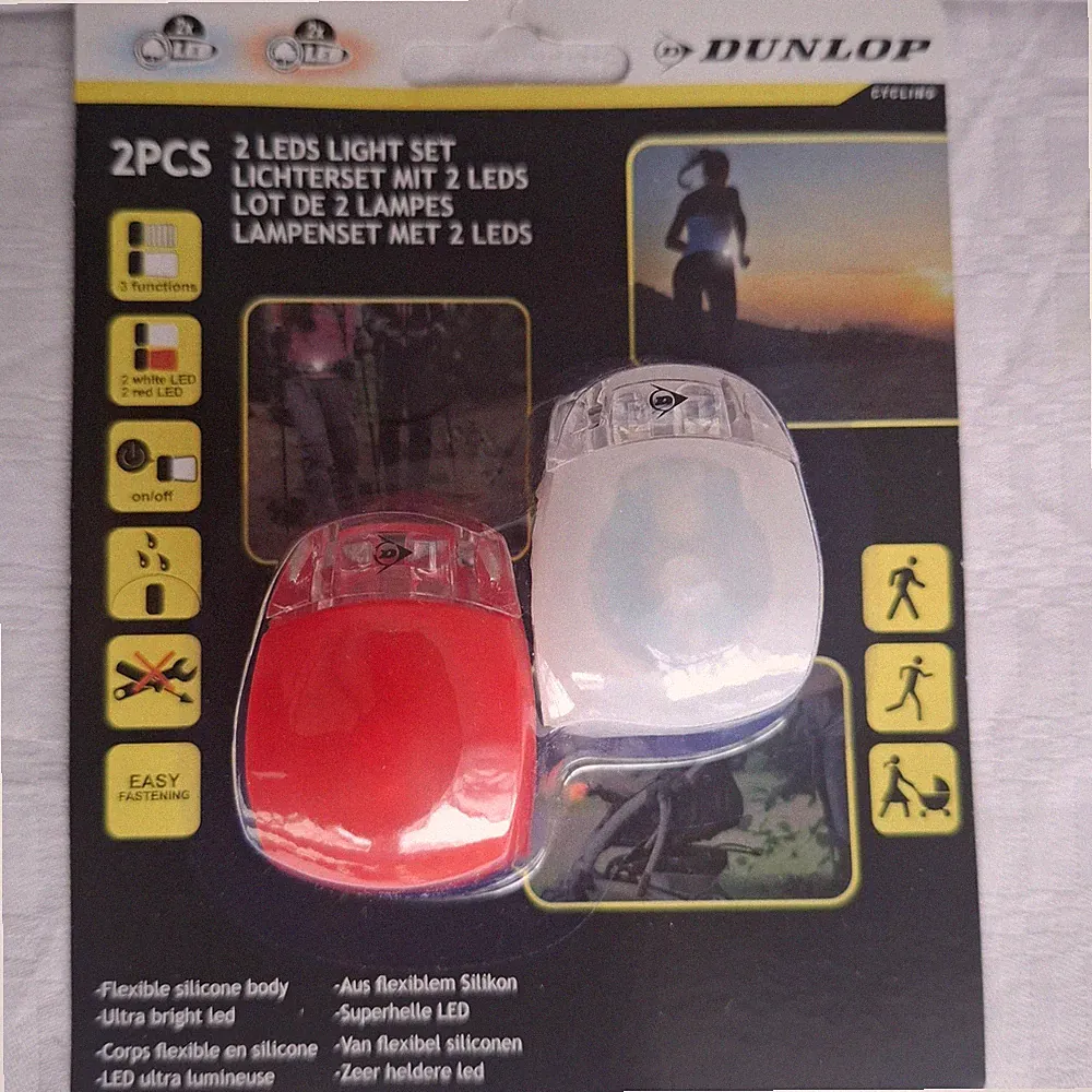 LED-Lampen zum Laufen, Fahrradfahren, Anhänger beim Hund, Weiß, rot