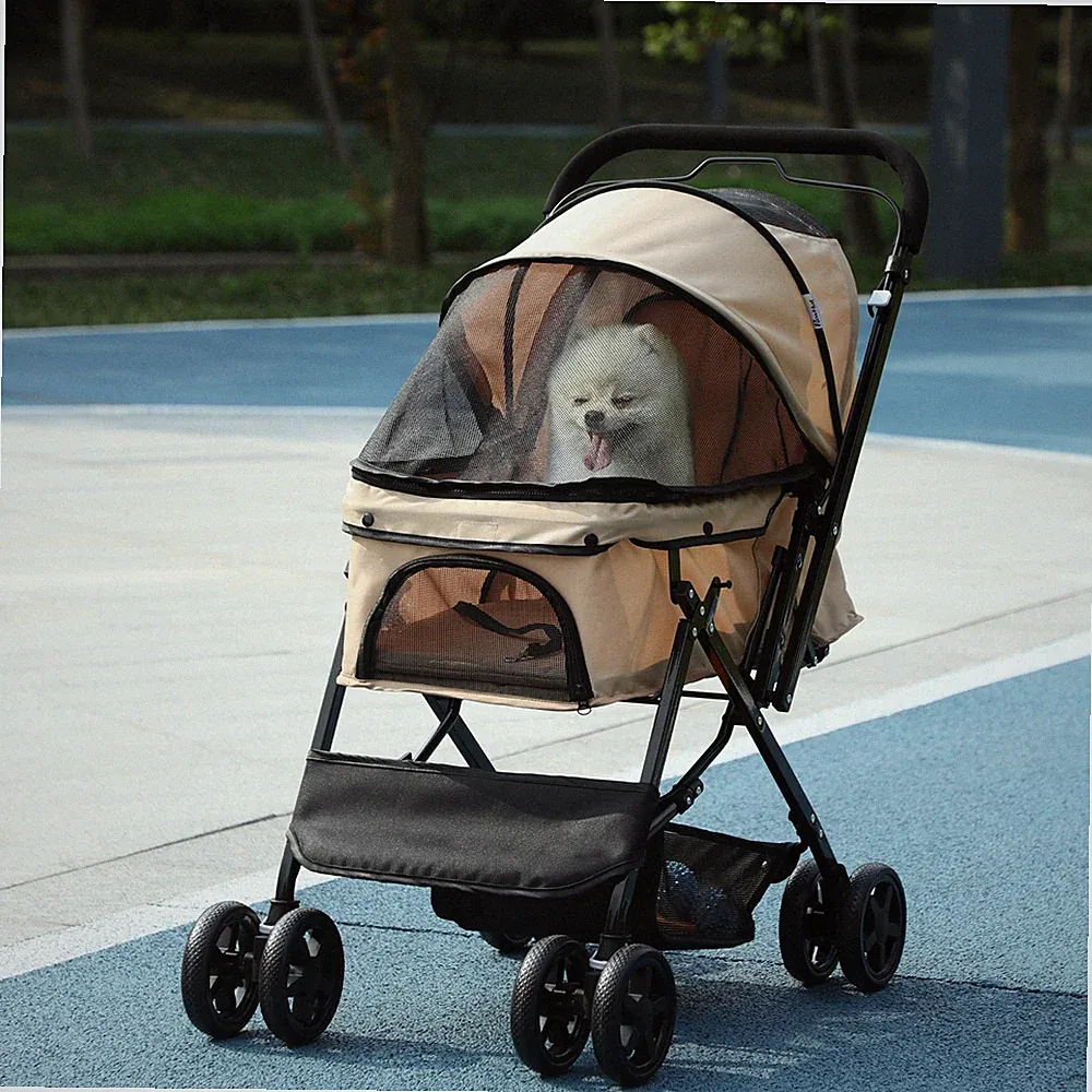 PawHut Hundebuggy Hundewagen für kleine Hunde Katzen Pet Stroller Oxford