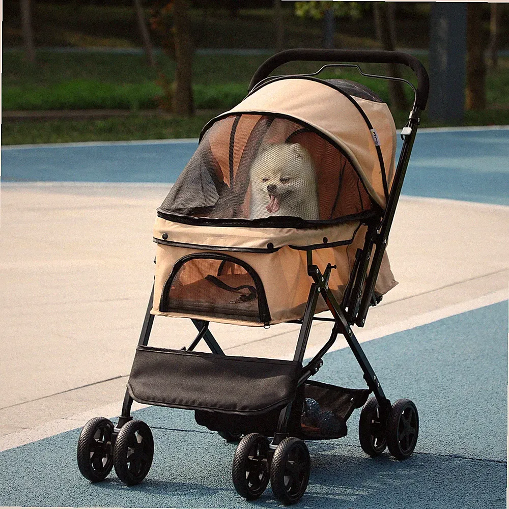 PawHut Hundebuggy Hundewagen für kleine Hunde Katzen Pet Stroller Oxford