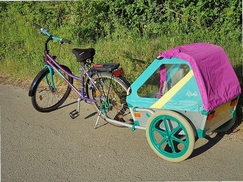 Schauff Mountainbike Super-Djungle mit Fahrradanhänger für Kinder/ Hunde