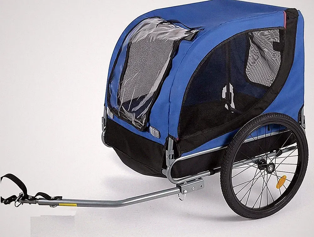 Sena Fahrradanhänger für kleine & große Hunde, Hundewagen bis 26 kg, Klappbarer