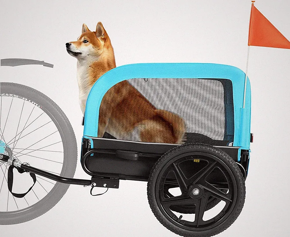 Sepnine 2in1 Hundeanhänger Fahrradanhänger Anhänger Fahrrad Hundefahrradanhänger