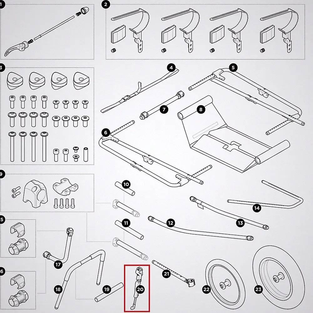 Thule Reacha Kickstand Ständer für City Beach Sport