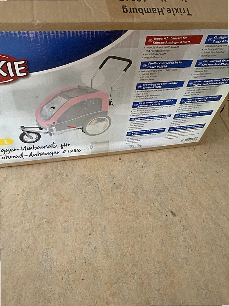 Trixie Jogger-Umbausatz für Fahrradanhänger 12816 für Hunde Größe L