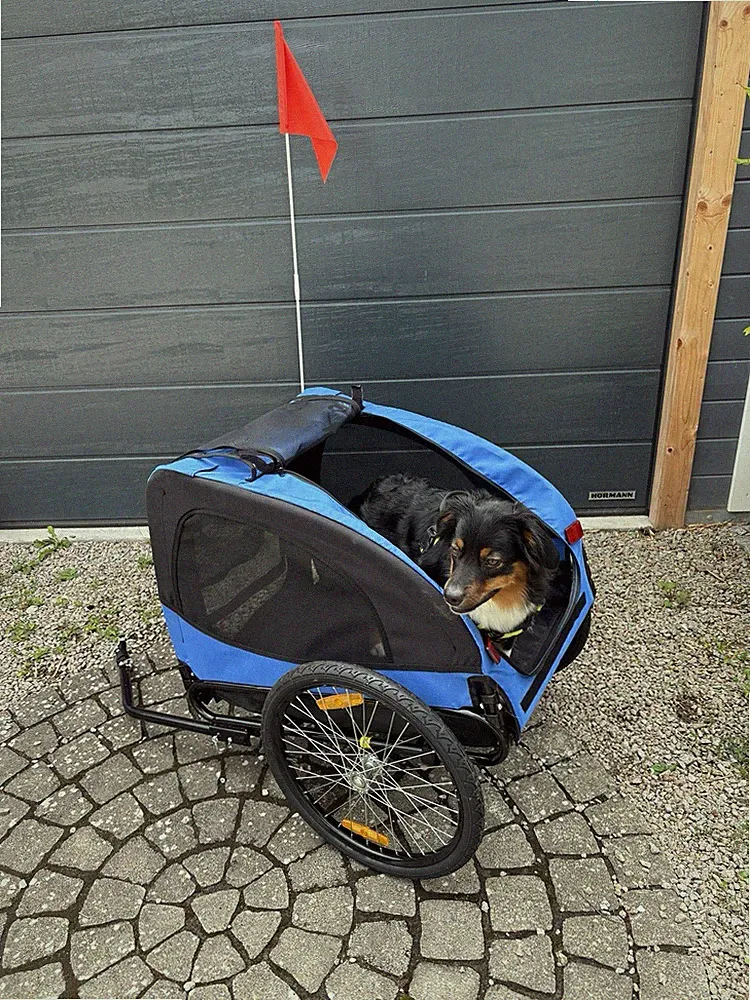 Verkaufe unbenutzten Fahrradanhänger für Hunde