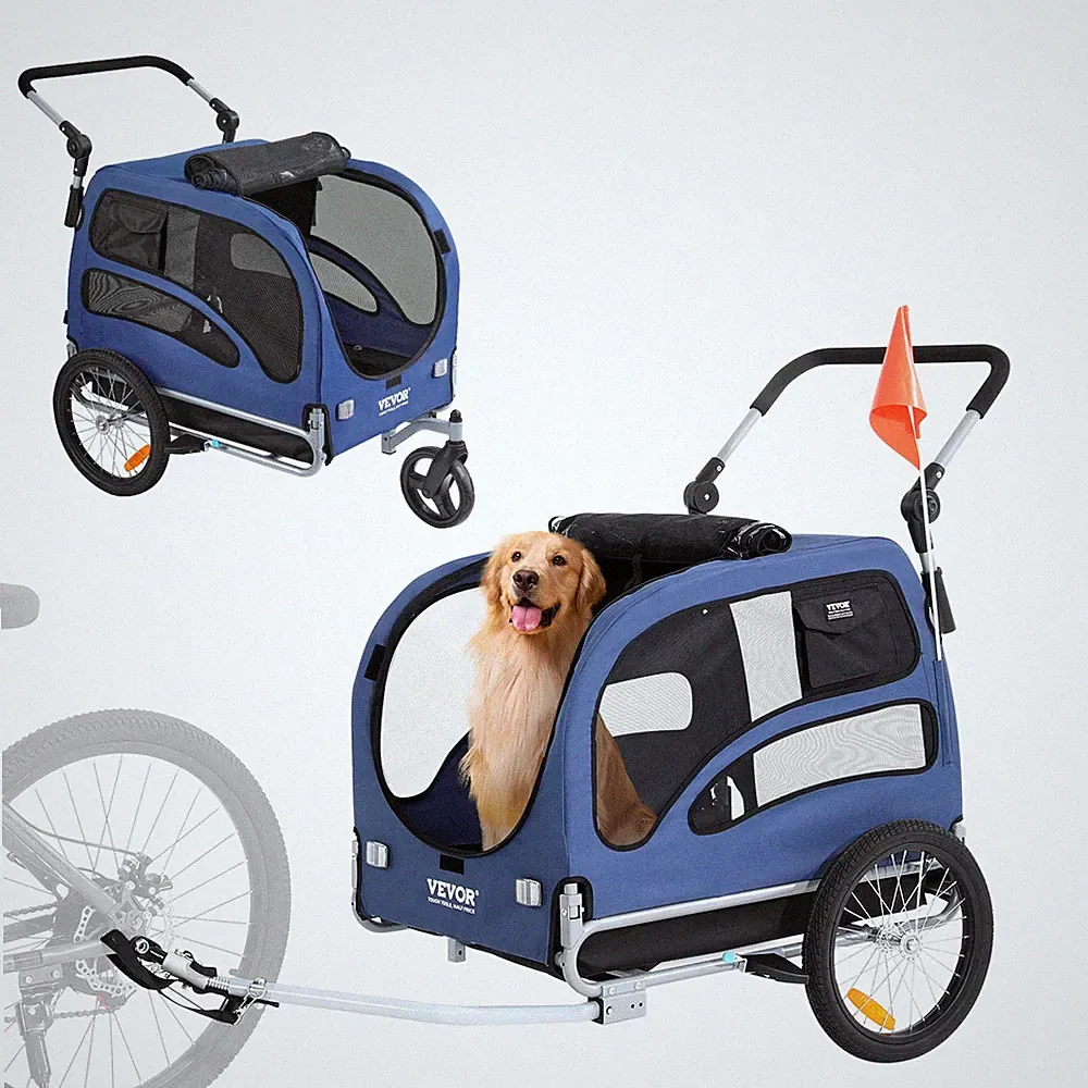 hunde fahrradanhänger vevor