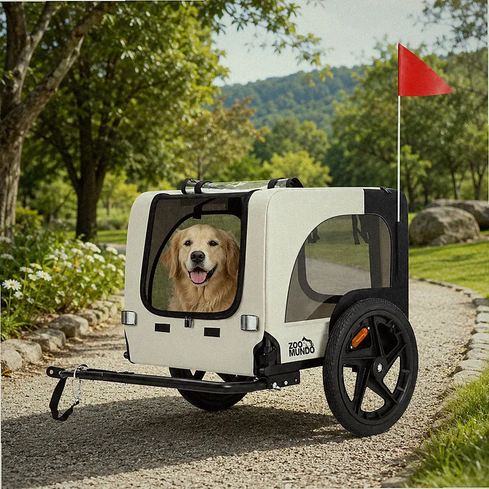 Zoomundo Hundeanhänger Fahrradanhänger Hundetransporter Anhänger Fahrrad B-WARE